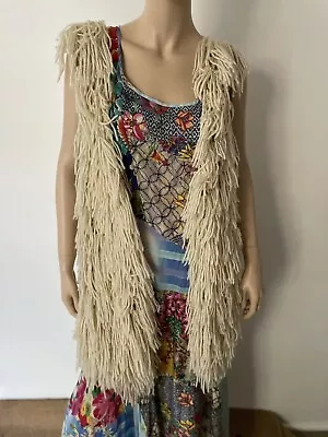 Buy Mika&Gala Bohemian Woolly Jacket /vest • 11.38£