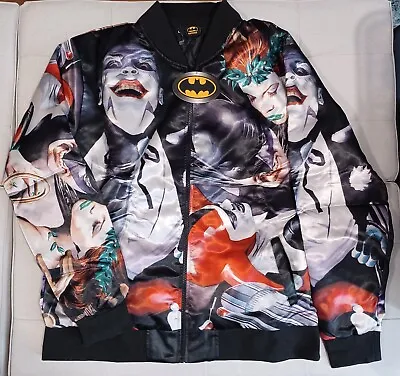 Buy Batman,Joker,Harley Quinn,Riddler,Penguin Villains Parade Varsity Bomber Jacket • 89.95£