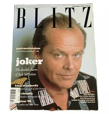 Buy Blitz Magazine #72 July 1988 Emo Phillips Jonathan Price Jack Nicholson Fashion • 15.73£