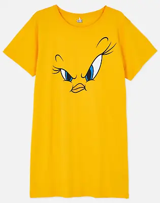 Buy Ladies TWEETY PIE Nightshirt XS 6/8 Women Long T-Shirt Nightie Pyjamas Primark • 8.99£