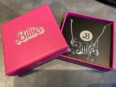 Buy BARBIE X BILLIE EILISH Official Merch SILVER NECKLACE Rare / Sold Out • 65£