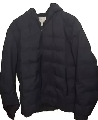 Buy Mens H & M XL Navy Windproof Puffer Jacket • 21£