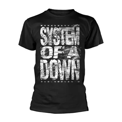 Buy SYSTEM OF A DOWN - DISTRESSED LOGO BLACK T-Shirt X-Large • 19.11£