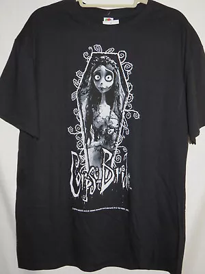 Buy NEW, Women's Size Large, Fruit Of The Loom  CORPSE BRIDE  Black T-Shirt • 23.75£