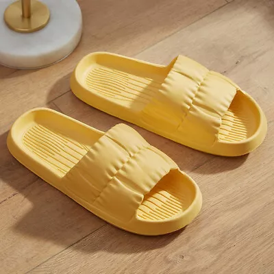 Buy Womens Ladies Summer Ultra Soft Slipper Slip On Mule Slides Sliders Sandals Size • 5.49£