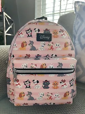 Buy Disney Loungefly Cats Dogs Mini Backpack Pets Pink Multi Retired NWT 077 • 55.09£