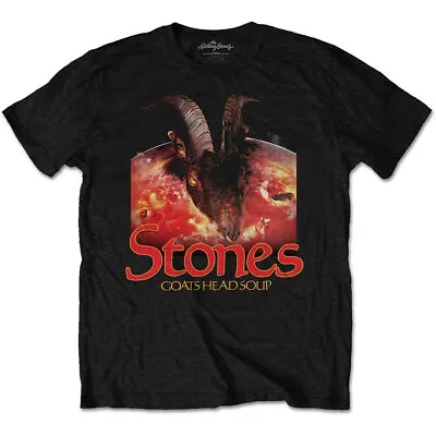 Buy Rolling Stones Ghs With Logo Goats Head Soup Official Merch T-Shirt Black - New • 20.88£