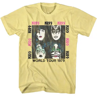 Buy Kiss Name Repeat World Tour 1979 Men's T Shirt Metal Music Band Merch • 40.90£