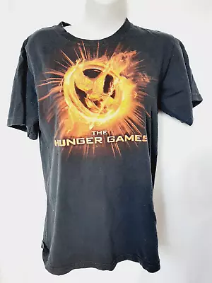 Buy Hunger Games Black Sz Large Faded T Shirt • 14.46£