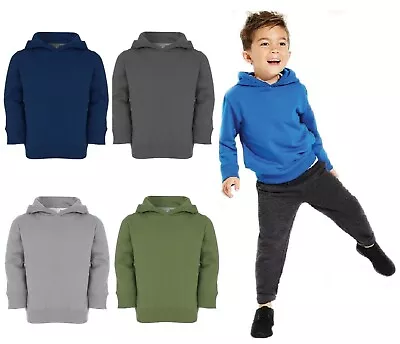 Buy Boy Girls Baby Hoodie Blue Grey Khaki Toddler Kids Jacket Sweatshirt Hooded Warm • 6.95£