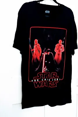 Buy Star Wars Med Tshirt The Last Jedi Lucas Film 100% Cotton Tee Movie Merch • 3£