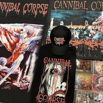 Buy Cannibal Corpse Collection: T Shirt + CDs + Cap + Flags - Death Metal Bundle XL • 120.95£