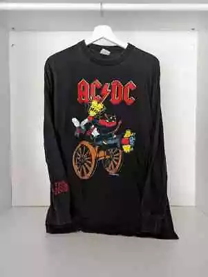 Buy ACDC 1990 Vintage Longseeve Shirt A Decade At Donington AC/DC • 42.82£