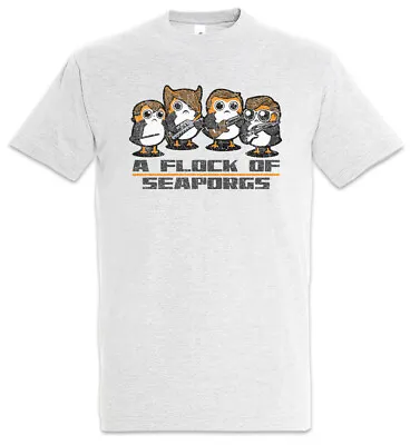 Buy A Flock Of Seaporgs T-Shirt Star Porg Porgs Fun Wars Band Music Teacher Drummer • 26.34£