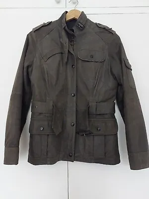 Buy Fabulous Ladies Leather Field Jacket, By Barbour ,  Size 8, Great Condition • 100£