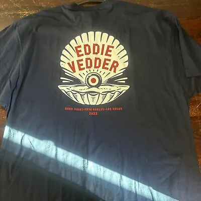Buy Eddie Vedder T-shirt Blue Earthlings Tour Pearl Jam 2022 3XL XXXL Dana Point New • 46.41£