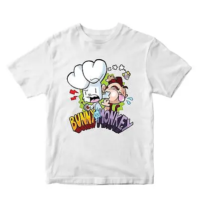 Buy Boys Girls Bunny Vs Monkey T-Shirt World Book Day 2024 Cartoon Kids School Tee • 5.99£
