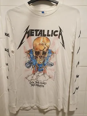 Buy H&M Metallica S Small T-Shirt Damage Inc Pushead Skull Art Hard Rock Band Tee • 34.99£