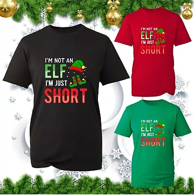Buy I'm Not An Elf I'm Just Short T-Shirt Christmas Novelty Funny Xmas Elf Tee Top • 9.99£