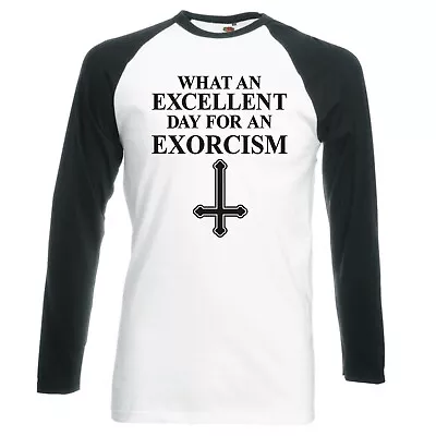 Buy Inspired By The Exorcist  Day For An Exorcism  Longsleeve Baseball T-shirt • 16.99£