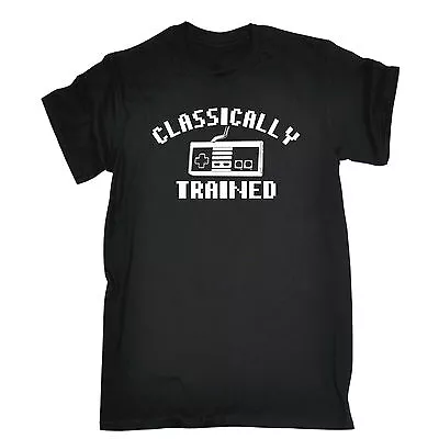 Buy Classically Trained T-SHIRT Video Game Gamer Retro Geek Tee Birthday Funny Gift • 14.95£