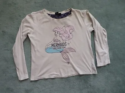 Buy White Little Mermaid Disney T.shirt. M. Cotton • 2£