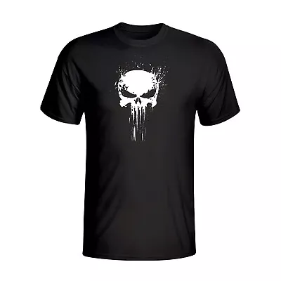 Buy The Punisher Inspired Black T-Shirt Gift Men's Skull Printed - TP01 • 13.99£