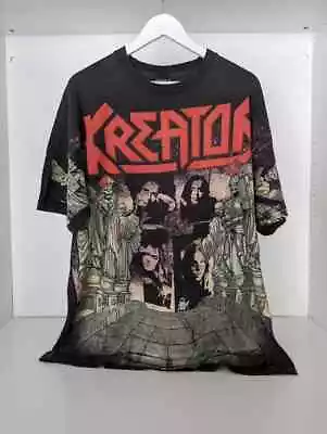Buy KREATOR 1994 Vintage T-Shirt Terrible Certainty / All Over Print • 73.66£