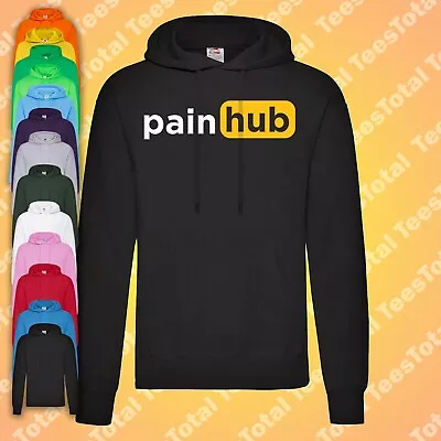 Buy Pain Hub Hoodie | Music | Mental Health | Love | Funny | Heartbreak • 27.99£