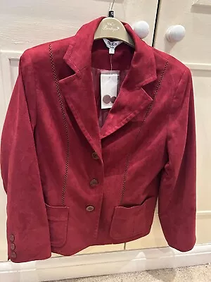 Buy Bnwt Ladies Smart Lined Burgundy Jacket M&co Size 12 £45 • 14.99£