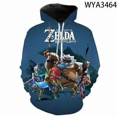 Buy The Legend Of Zelda Hoodie Hooded Sweatshirt Coat Sports Outwear Pullover Jacket • 34.79£