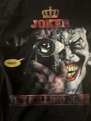 Buy Batman The Killing Joke T Shirt Joker Licensed Comic Book Tee Black Large L Size • 12£