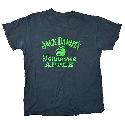 Buy Jack Daniels T-Shirt Whiskey Graphic Print Short Sleeve Black Mens Large • 12.99£