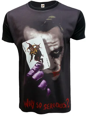 Buy New Why So Serious Joker Sublimation T Shirt/funny/batman Heath Ledger/top/tee • 14.99£