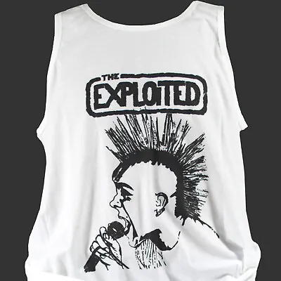 Buy The Exploited Hardcore Punk Rock T-SHIRT Vest Top Unisex White S-2XL • 13.99£