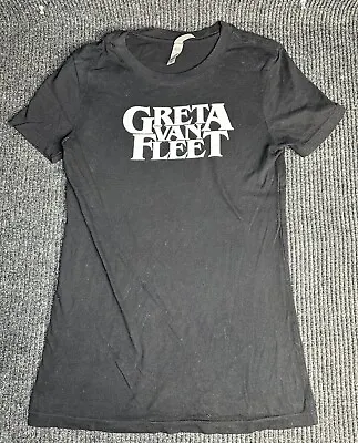 Buy Greta Van Fleet Shirt Womens Medium Black Rock Music Outdoor Ladies • 17.90£