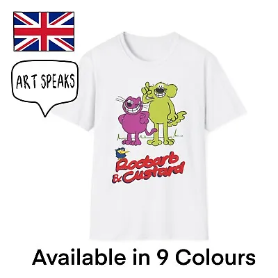 Buy Roobarb And Custard Retro T-Shirt Men Unisex 1970s TV Nostalgia Funny Cartoon • 15.99£