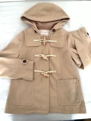 Buy WALLAMANDA Beige Hooded Toggle Coat Jacket Japan Bought Size M • 6£