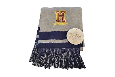 Buy Bioworld Harry Potter Hogwarts H Collegiate Logo Knit FringeScarf New • 8.24£