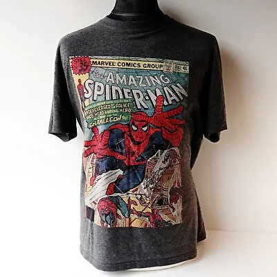 Buy Marvel Comics Amazing Spiderman Men's XL T-shirt From Marvel.com Grey W/ Graphic • 12.99£
