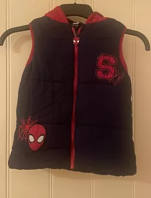 Buy Marvel Spider-Man Hooded Gilet Jacket Boys 9-10 Years • 8.99£