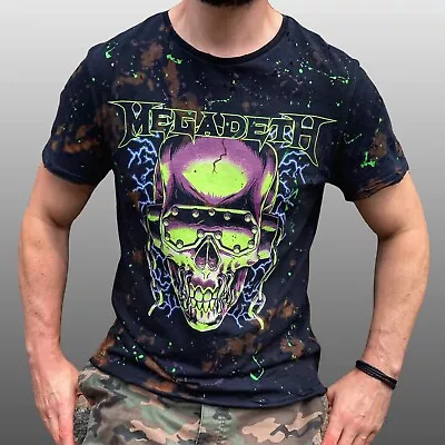 Buy Megadeth Band T Shirt Skull Rattlehead Punk Rock Metal • 25£