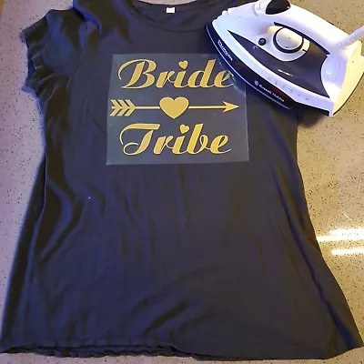 Buy Bride Tribe Hen Night Personalised Iron On Transfer Vinyl Heatseal Wedding Party • 1.95£