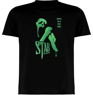 Buy STAB Scream Horror Movies  Black  T-Shirt • 12.99£