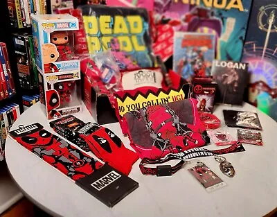 Buy Gift Set! Deadpool Merch! T-shirts (sm) Hoodie Cap Socks Pins Funko Pops & More! • 118.76£