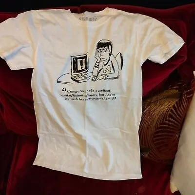 Buy Star Trek Spock Mindfulness Computers T-shirt Small 34  Chest NEW 500 Made RARE • 12£