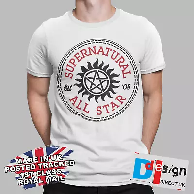 Buy Supernatural All Star T-shirt Winchester Brothers Classic Retro Tee  America • 6.99£