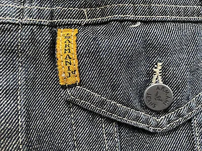 Buy Armani Denim Jacket Men's Size X-Large Anthracite Grey Denim • 34.98£