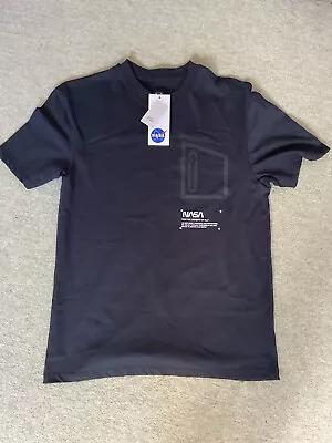 Buy Men’s River Island NASA Black T-shirt - Size Small • 6£