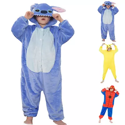 Buy Anime One-Piece Kids Pyjamas Sleepwear Costume Cosplay Nightwear Kigurumi Outfit • 17.24£